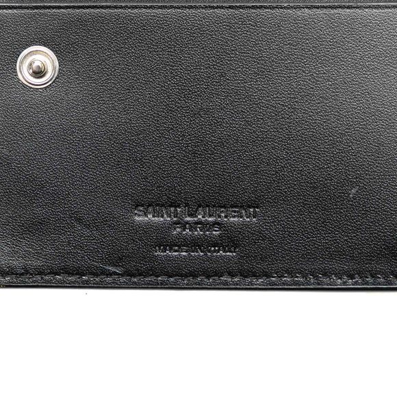 Pre-Loved Saint Laurent Leather Compact Wallet - Picture 7 of 10